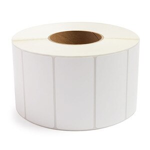 4" x 2" Removable Adhesive Industrial Thermal Transfer Labels, 3” Core, 2,900 Labels/Roll (4 Rolls)