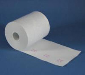 4 3/8" wide Thermal Prescription Rx Paper Rolls, no timing mark, 12 rolls/case - Rx4.4