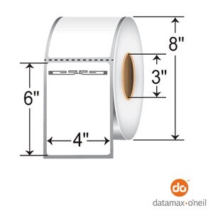 4” x 6” RFID Thermal Transfer Labels with Alien Squiggle Inlay for Datamax (5 Rolls) - L-RFID-4-6-ALN9840-800-3-D
