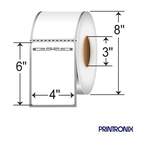 4” x 6” RFID Thermal Transfer Labels with Alien Squiggle Inlay for Printronix (5 Rolls)