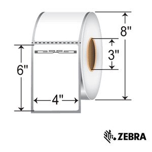 4” x 6” RFID Thermal Transfer Labels with Alien Squiggle Inlay for Zebra ZD500R (6 Rolls) - L-RFID-4-6-ALN9840-ZD500R