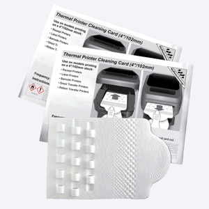 4" Thermal Printer Cleaning Cards with Waffletechnology, KW3-T46B15 (15 Cards) - KW3-T46B15