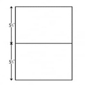 8 1/2" X 11" 20# Perforated Paper 5 1/2" From Bottom, 2,500 sheets - LC-30070