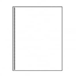 8 1/2" X 11" 20# Spiral Style Paper, 2,500 sheets