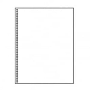 8 1/2" X 11" 24# Spiral Style Paper, 2,500 sheets - LC-30775