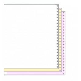 9 1/2" x 11" 15# Blank Perforated 3-Part Carbonless Continuous Computer Paper (1200 sheets)