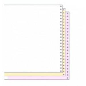 9 1/2" x 11" 15# Blank Perforated 3-Part Carbonless Continuous Computer Paper (1200 sheets) - CP-91193
