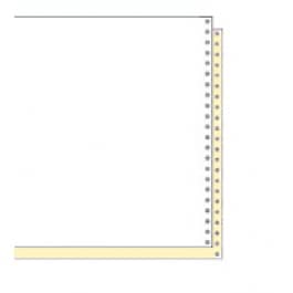 9 1/2" x 11" 15# Blank Perforated 2-Part Carbonless Continuous Computer Paper (1700 sheets)