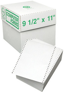 9 1/2'' x 11'', Report Printer Paper, 2200 Sheets - CP-P01-1508N