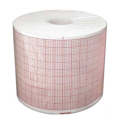 Burdick Compatible 007958 Medical Cardiology Recording Chart Paper, Red Grid, 50mm x 150', 50 Rolls