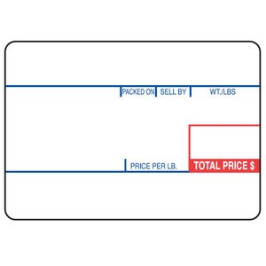 CAS LST-8010 Scale Labels, 58 x 40mm, UPC (12 Rolls) - SL-CAS-LST-8010