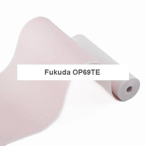 Fukuda Compatible OP69TE Medical Cardiology Recording Chart Paper, Red Grid, 210mm x 100', 25 Rolls - MP-OP69TE