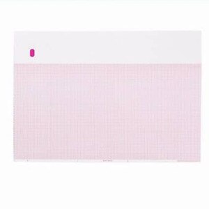 GE Compatible E9001DW Medical Cardiology Recording Chart Paper, Red Grid, Z-Fold, 8.44" x 11" - MP-E9001DW