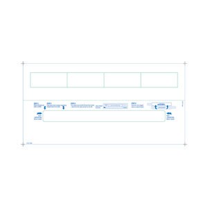Adult Medical ID Wristband Laser Sheets with 4 Chart Labels, Matte Lamination (1000 Sheets) - L-WB-PLS-110W