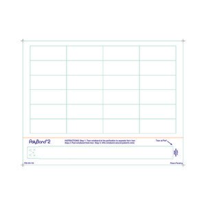 Adult PolyBand 2 Medical ID Wristband Laser Sheets with 24 3 mil Chart Labels (1000 Sheets) - L-WB-PB2-250-100