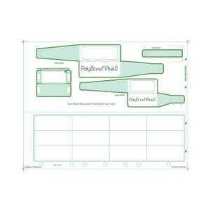 Pediatric & Infant PolyBand Plus 2 Medical ID Wristband Laser Sheets with 12 Chart Labels (1000 Sheets) - L-WB-PBP2-PED-KO