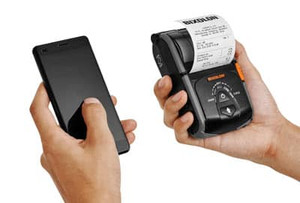Bixolon SPP-R200iiiBK mPOS Mobile Receipt Printer - USB/Serial/Bluetooth, Black