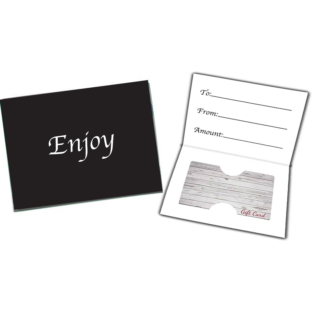Black Gift Card Presenters, "Enjoy"