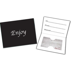 Black Gift Card Presenters, "Enjoy" - PC-PRS-BlackEnjoy