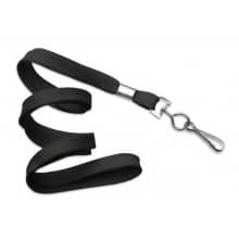 Black Nylon Lanyard with Steel Swivel Hook