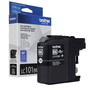 Brother LC101BK Black Ink Cartridge, 300 Page Yield - IJ-LC101BK