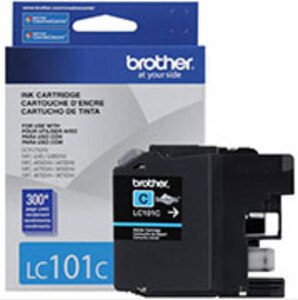 Brother LC101 Ink Cartridge Cyan, 300 Page Yield - IJ-LC101C
