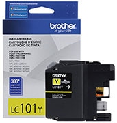 Brother LC101 Ink Cartridge Yellow, 300 Page Yield