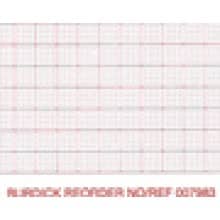 Burdick 216mm x 183mm Generic Z-Fold Packs, Red Dot Matrix Grid, Cue Hole, 2,000 sheets/case