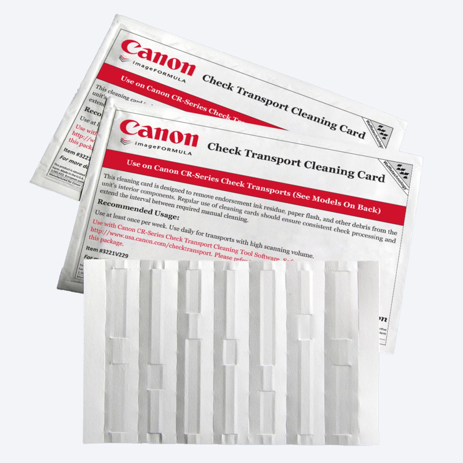 Canon Check Transport Cleaning Cards with Waffletechnology, KWCAN-C1B15WS (15 Cards)