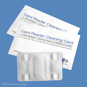 Card Reader Cleaning Cards with Waffletechnology & MiracleMagic, CR80, KW3-AHSCB40M (40 Cards)
