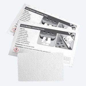 Card Reader Cleaning Cards, CR80, K2-H80P10 (10 Cards) - K2-H80P10