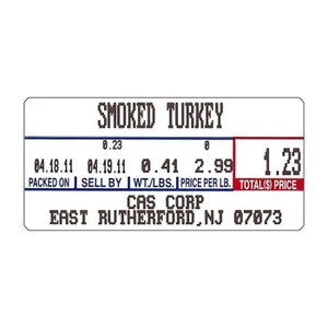 CAS LST-8000 Scale Labels, 58 x 30 mm, Non-UPC (12 Rolls) - SL-CAS-LST-8000