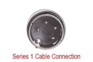 Cash Drawer Conversion Cable: MICROS 8-pin mini-DIN Series 2 to 4-pin DIN Series 1 - 1 ft - MIC-300290-022