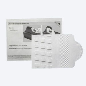 Check Scanner Cleaning Cards with Waffletechnology, KW3-CSB15WS (15 Cards)