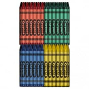 Crayons: Premium Restaurant Pack - Green, Blue, Red, Yellow (500 ea/2000 total) - CR-2000-4PKP
