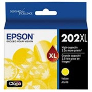 Epson 202 High-Yield Yellow Ink Cartridge, 470 pages - IJ-T202XL420S-CPT