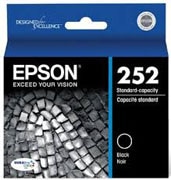 Epson 252 Series Black Cartridge, 350 Page Yield