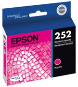 Epson 252 Series Magenta Ink Cartridge, 300 Page Yield