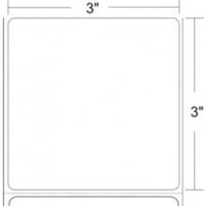 Epson 3" x 3" TM-L90 / Toast TLP400 Thermal Labels, AT1L-30030, 425/Roll (10 Rolls) - EPS-111198600