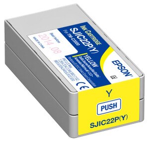 Yellow Inkjet Cartridge for Epson ColorWorks C3500, C33S020583 - IJ-EPS-C33S020583