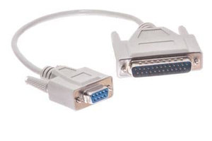 ​Epson DB9 Female to DB25 Male Serial Null Modem Cable - 6', Beige - MIC-700503-023