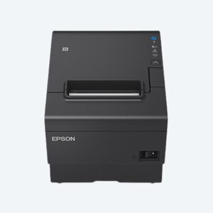 Epson TM-T88VII Thermal Printer w/ USB, Serial & Ethernet Interface, Power Supply & AC Cable, Black - EPS-C31CJ57012