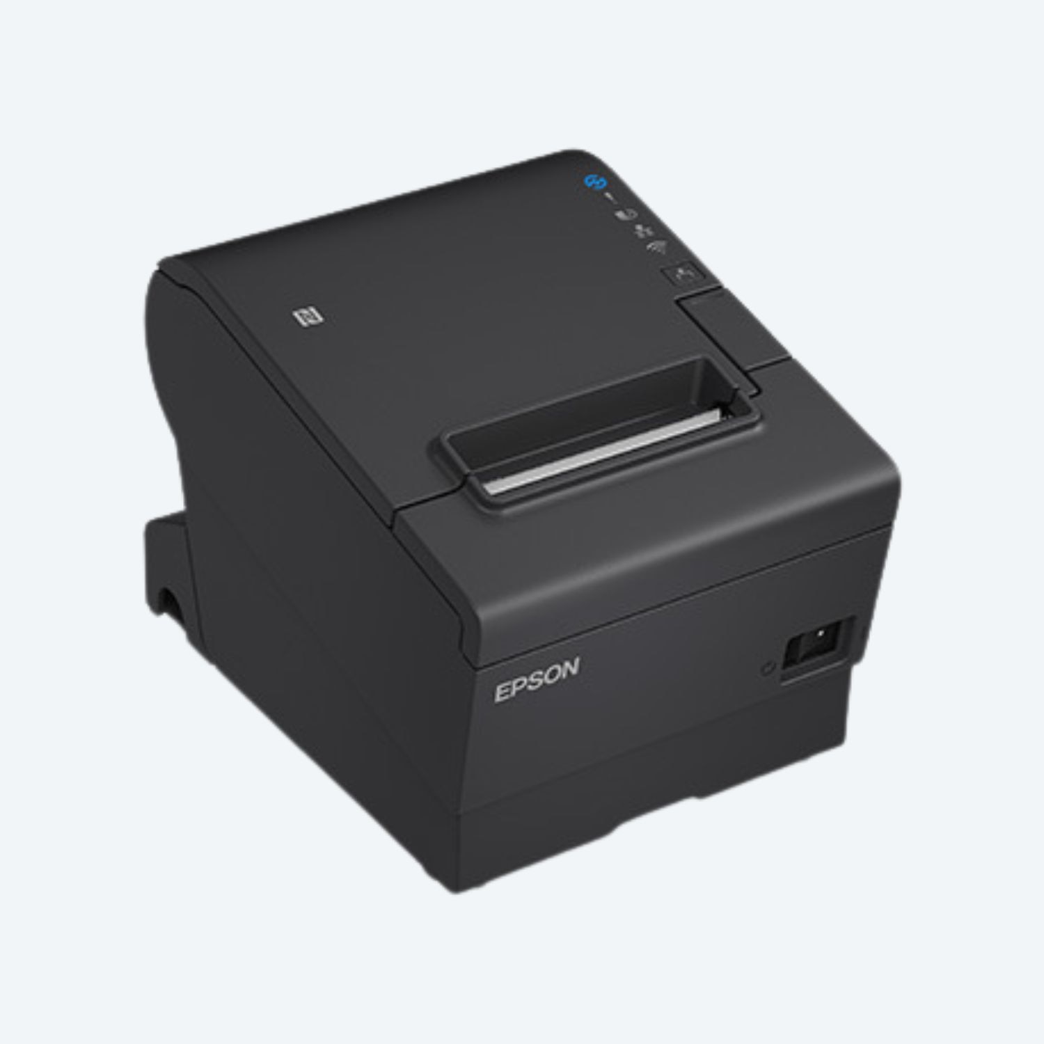 Epson TM-T88VII Thermal Printer w/ USB, Serial & Ethernet Interface, Power Supply & AC Cable, Black