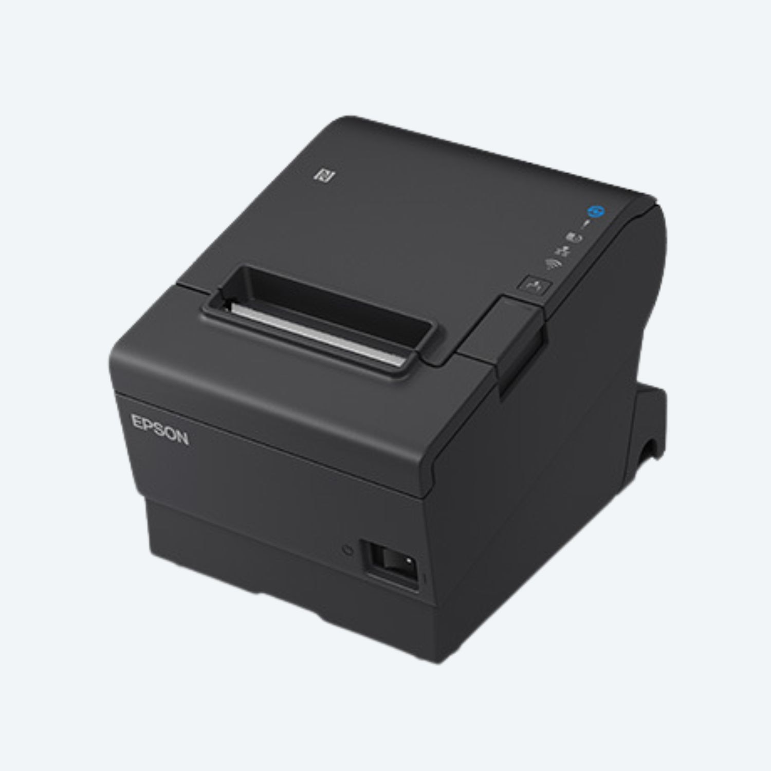 Epson TM-T88VII Thermal Printer w/ USB, Serial & Ethernet Interface, Power Supply & AC Cable, Black