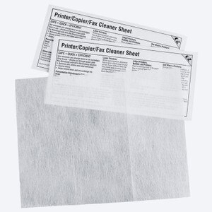 8.5" x 11" EZ Printer/Copier/Fax Cleaning Sheets, K2-PCFB15 (15 Sheets) - K2-PCFB15