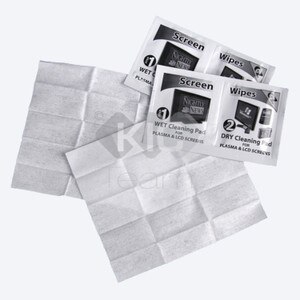 EZ View Screen Wipes, Dual Wet/Dry Solution Wipes, K2-WSDT25CD (50 Wipes)