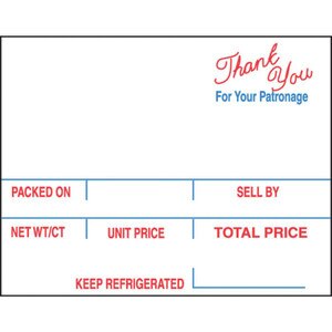 Hobart Scale Labels SP-80/SP-1500, 1.75" Style J (16 Rolls) - SL-TH340