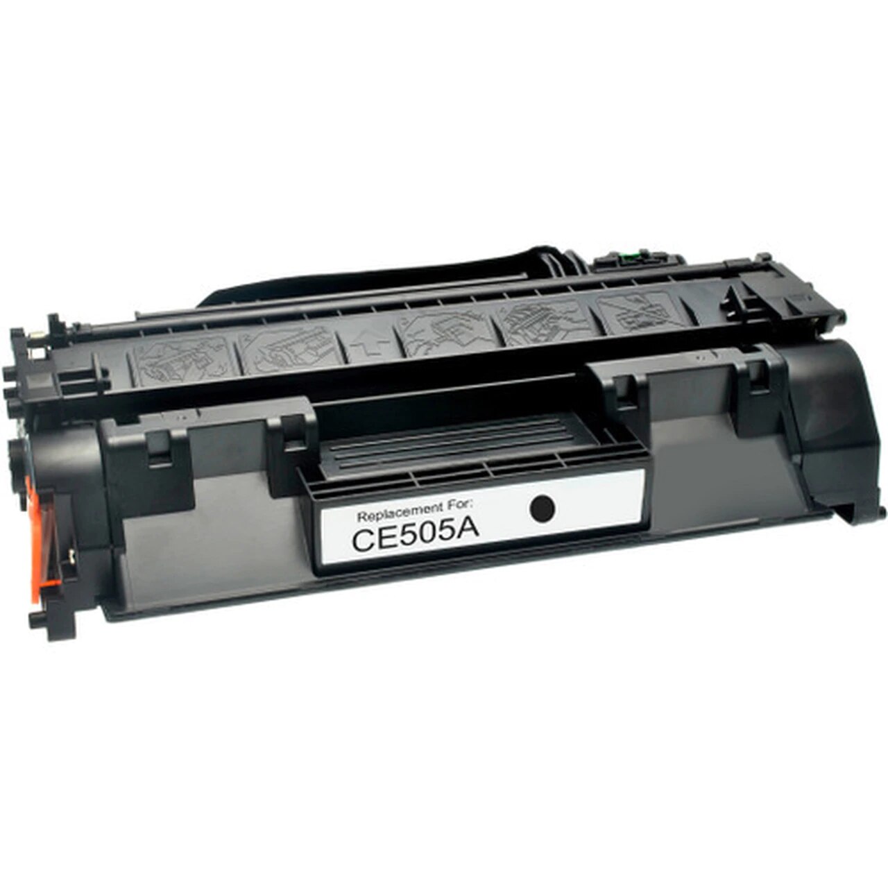 HP 05A Compatible Black Laserjet Toner Cartridge, Extended Yield, 3,500 Page Yield - TON-CE505AJ-CPT
