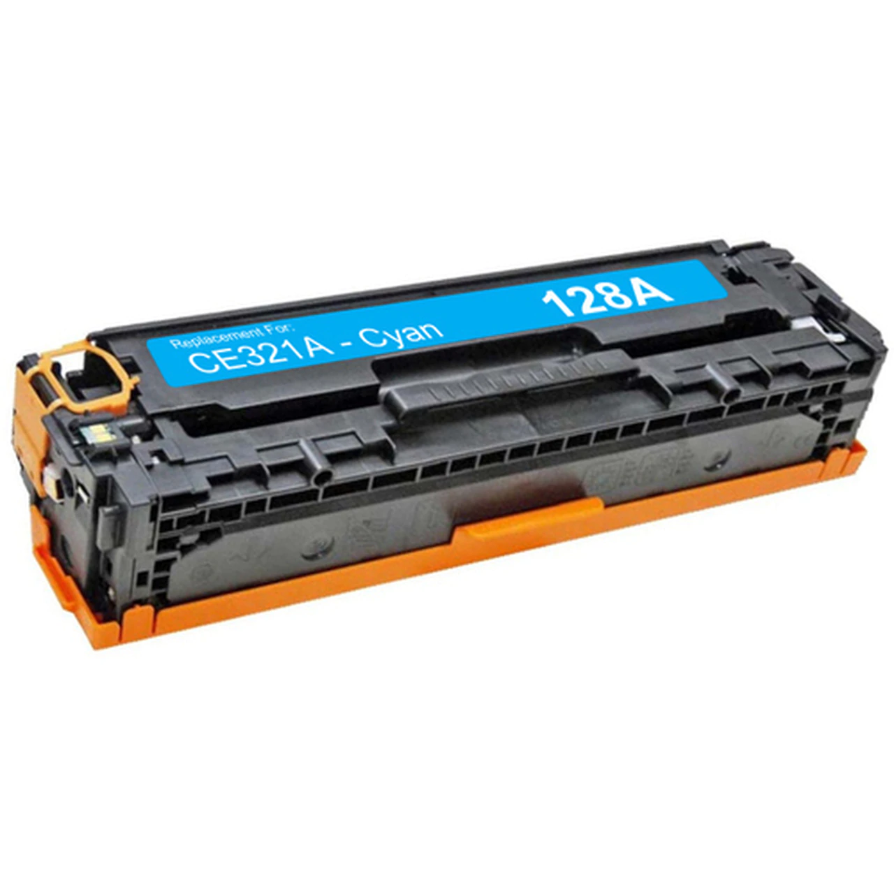 HP 128A Compatible Cyan Toner Cartridge, 1,300 Page Yield - TON-CE321A-CPT