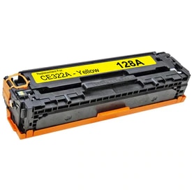 HP 128A Compatible Yellow Toner Cartridge, 1,300 Page Yield